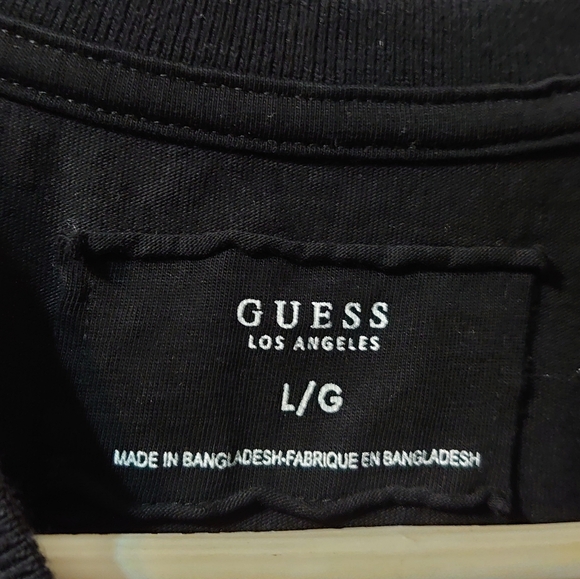 Guess men's large black t-shirt - Picture 8 of 12